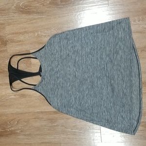(XL) Hyba Heathered Activewear Running Gym Sporty Yoga Athletic Racerback